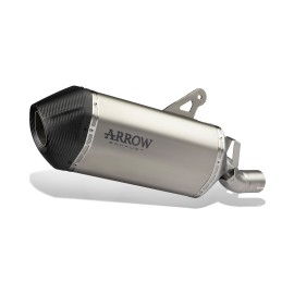 Imagen de ESCAPE ARROW SUZUKI V-STROM 1050 '21 HOMOLOGATED     TITANIUM DARK SONORA SILENCER WITH CARB.ENDCAP (72502SKN)