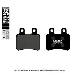 Imagen de JUEGO PASTILLAS GALFER FD270G1054 COMP. ORGANICO (FD270G1054)