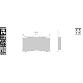 Imagen de JUEGO PASTILLAS GALFER FD178G1370 COMP. SINTERIZADO (FD178G1370)