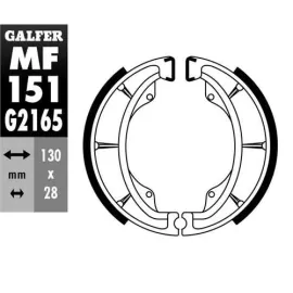 Imagen de MORDAZA FRENO GALFER MF151G2165 GZ 151 KAWASAKI/SUZUKI (MF151G2165)