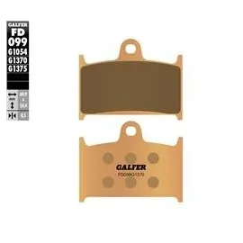 Imagen de JUEGO PASTILLAS GALFER FD099G1370 COMP. SINTERIZADO (FD099G1370)