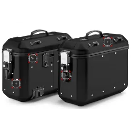 Imagem de JUEGO MALETAS GIVI TRECKER DOLIMITI LATERALES ALUMINIO NEGRO 36L (DLMK36BPACK2)