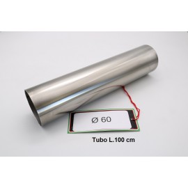 Imagen de ESCAPE GPR TUBO ACCIAIO INOX DIAMETRO 60mm X 1,2mm CAFERA (ES.204)