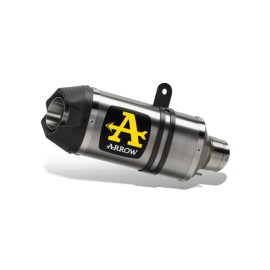 Imagem de ESCAPE ARROW HONDA CBR 500R '24 INDY RACE ALUMINIUM DARK EXHAUST (71980AKN)