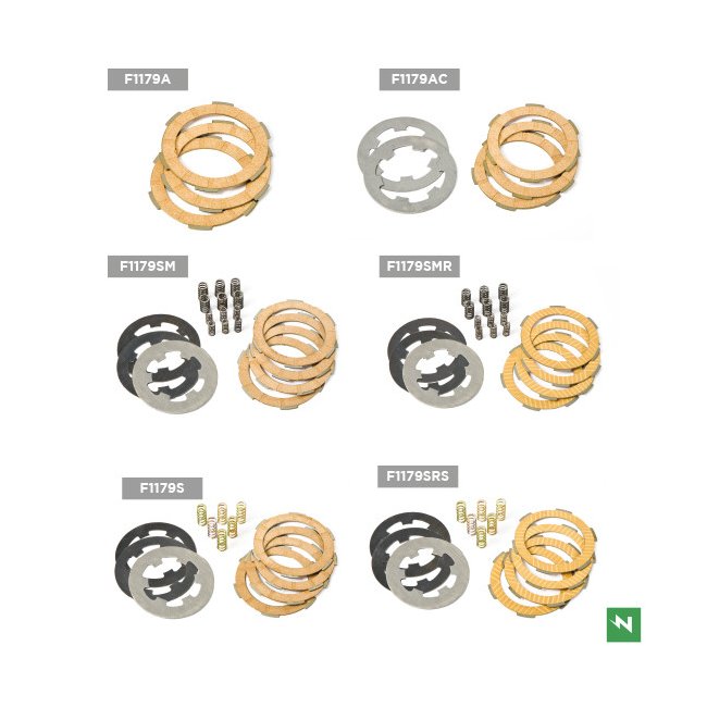 Imagen de SET COMPLETO DISCOS EMBRAGUE + MUELLES (F1179SECO)